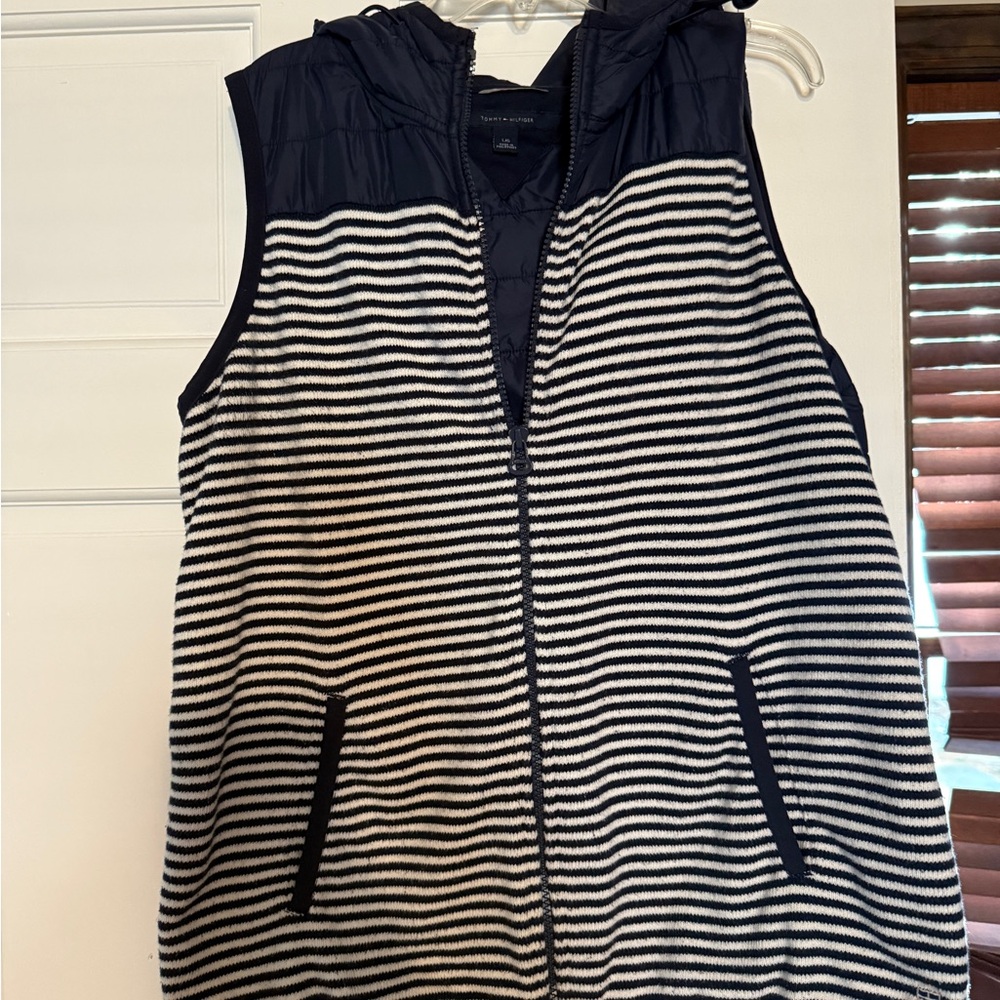 Tommy Hilfiger Navy Hooded Vest